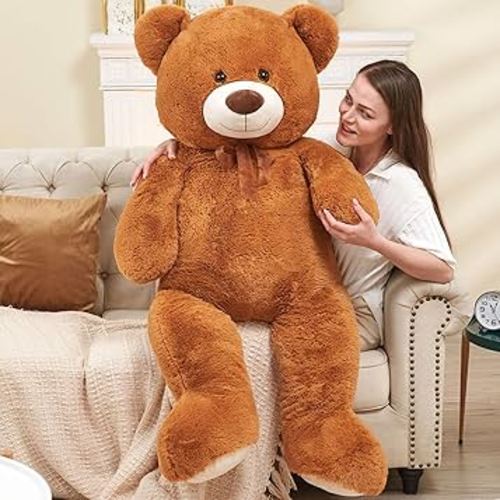 51 inch Big Teddy Bear Cute Giant Stuffed Animals Soft Plush Toy for Girlfriend Kids for Birthday Christmas Valentine's Day