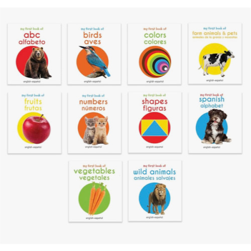 My First English - Español Learning Library (Mi Primera English - Español Learning Library): Boxset of 10 English - Spanish Board Books (Spanish Edition)