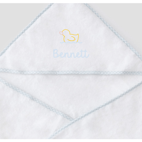 Baby Bath Bundle (3 pieces) Embroidery Color: Light Blue