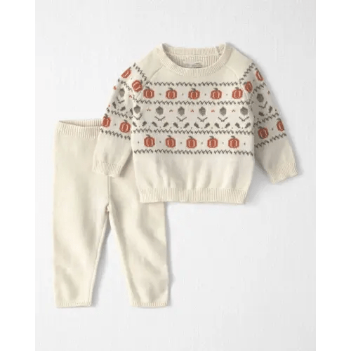 Baby 2-Piece Organic Cotton Sweater Knit Top & Pant Set - Little Planet | Carter's