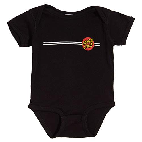 SANTA CRUZ Classic Dot S/S One Piece T-Shirt Black 18 Mos Infant