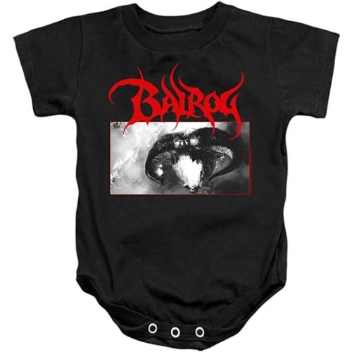 Lord of The Rings Balrog Unisex Infant Snap Suit for Baby (12 Months) Black