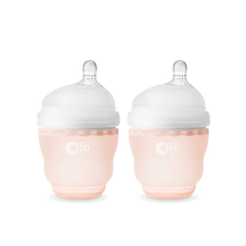 4oz & 8oz BPA-free silicone baby bottles for Newborns, infants and babies