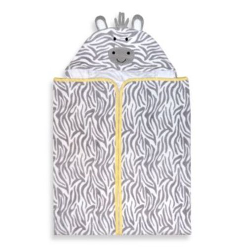 Just Born® Welcome to the Circus Hooded Bath Wrap in Neutral - NEUTRAL - HOODED BATH WRAP
