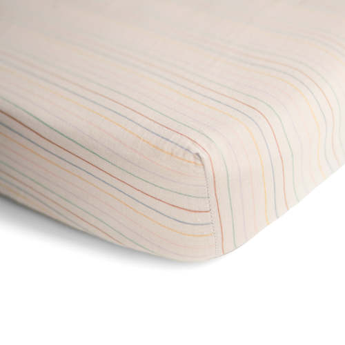 Mushie Extra Soft Muslin Crib Sheet
