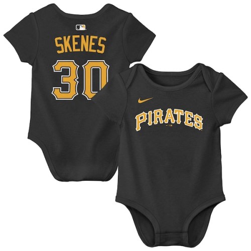 Newborn & Infant Pittsburgh Pirates Paul Skenes Nike Black Name & Number Bodysuit