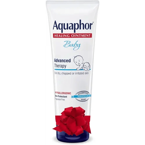 Aquaphor Baby Healing Ointment Advanced Therapy Skin Protectant, Dry Skin and Diaper Rash Ointment, Holiday Baby Gifts, 7 Oz Tube