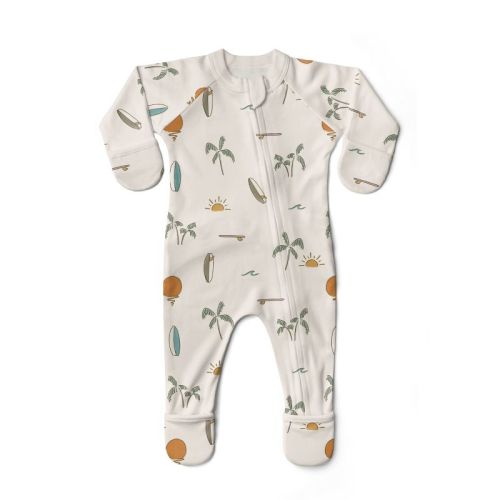 Goumi Grow With You Footie + Snug Fit - Surf's Up 0-3m