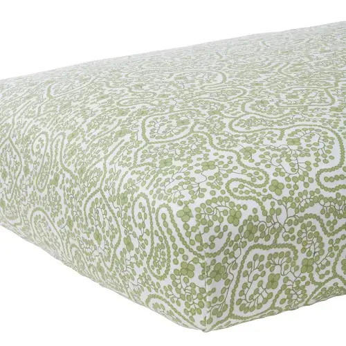 Shelby Green Crib Sheet