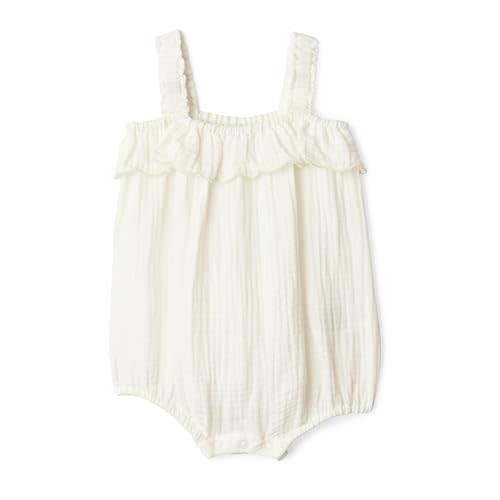 Amazon Essentials x Sofia Grainge Baby Girls' Cotton Gauze Sleeveless Romper