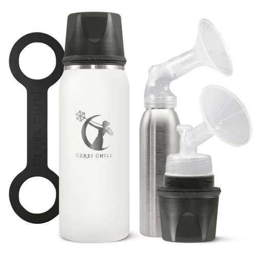 Ceres Chill OG Breast Milk Chiller Container Stainless Steel Future's So Bright White 27 oz. 1 ct