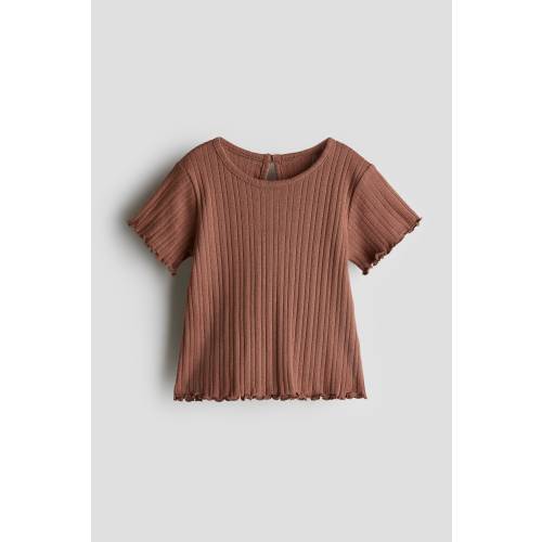RIBBED JERSEY TOP