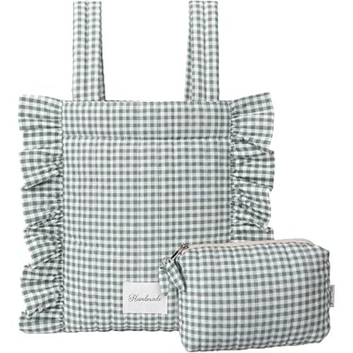 Abbylike Plaid Stroller Bag Stroller Organizer