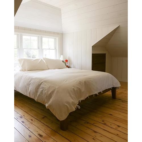 AIZOME Organic Duvet Cover Set Plant-Dyed, King, Virgin Cotton