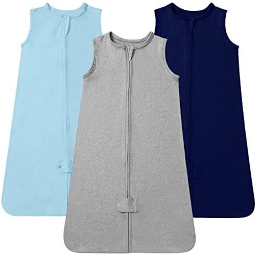 TotAha Baby Sleep Sacks 3-Pack, 0.5 TOG Wearable Blanket, 3-6-15-24 Months