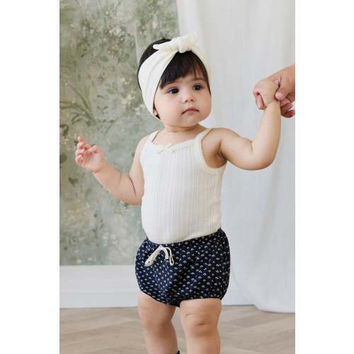 Organic Cotton Classic Bloomer - Lisa Petite Indigo