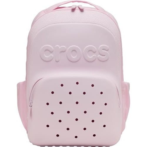 Crocs Classic Backpack, Personalize with Jibbitz Charms, Pink Milk, One Size
