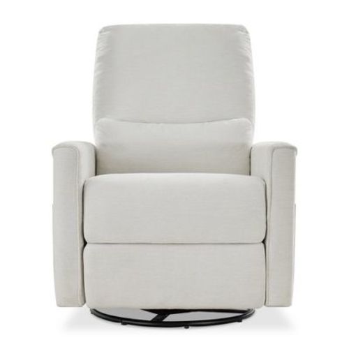 Rocker, Swivel, Glider, Power Recliner Nursery Chair - Ivory White
