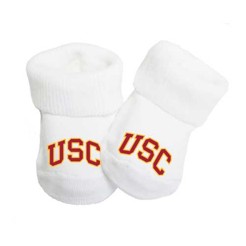 USC Trojans Southern Cal Licensed Baby Toe Booties