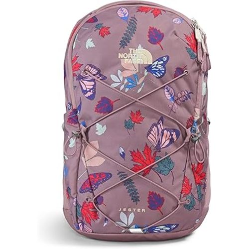 The North Face Women's Every Day Jester Laptop Backpack, Fawn Grey Fall Wanderer Print, One Size