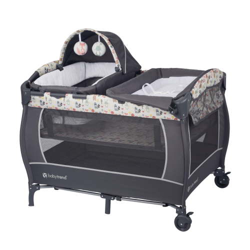 Baby Trend, Lil Snooze Deluxe II Nursery Center Playard, Gray