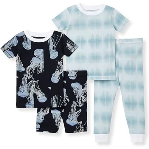 Burt's Bees Baby Baby Boy' Pajamas, Short Sleeve Tee and Shorts