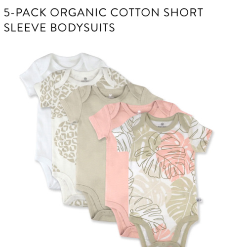 5-Pack Organic Cotton Short Sleeve Bodysuits | Honest Baby Clothing