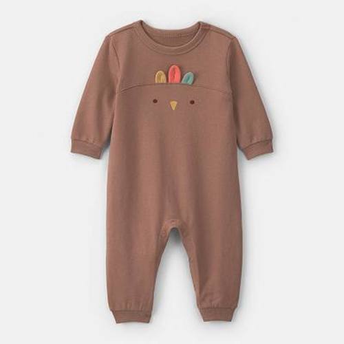 Baby Carter’s Thanksgiving Turkey Long-Sleeve Jumpsuit