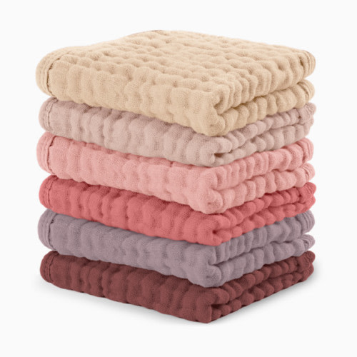 6-Layer Muslin Baby Washcloths Set - Multi Girl