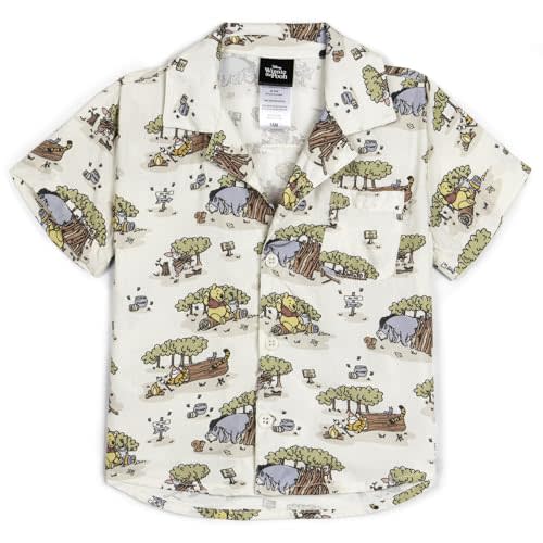Disney Matching Family Short Sleeve Button Down Shirt | 100% Viscose, Soft and Breathable, Full Button Down, Left Chest Pocket, Classic Fold-Over Collar