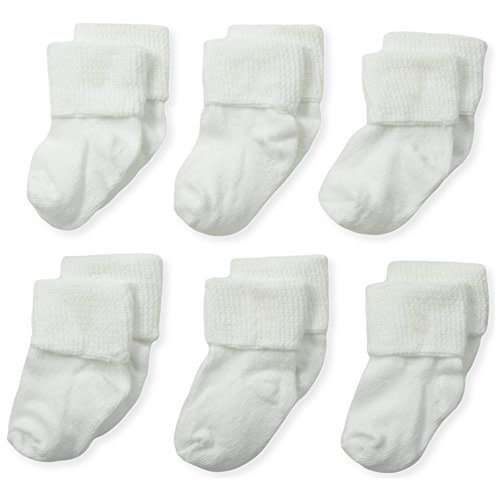 Jefferies Socks Baby Boys' Newborn Turn Cuff Bootie 6 Pair Pack