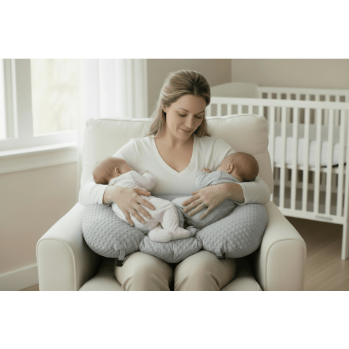DuoNest™ Luxe Twin Nursing & Support Pillow