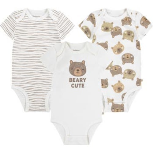 Assorted 3-Pack Organic Cotton Bodysuit Set