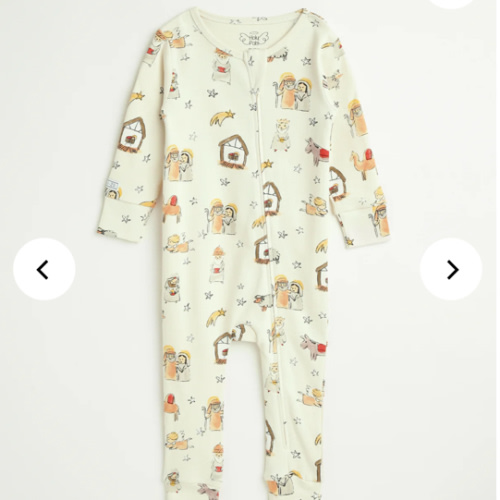 Away in a Manger PJ Footless Onesie Cotton – Holy Pals