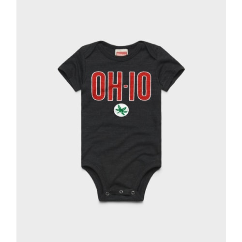OH-IO Buckeye Leaf Baby One Piece