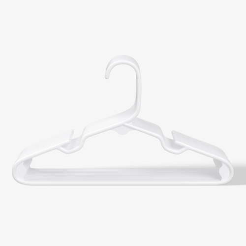 Mainstays Kids White Plastic Clothing Hangers, 10 Pack