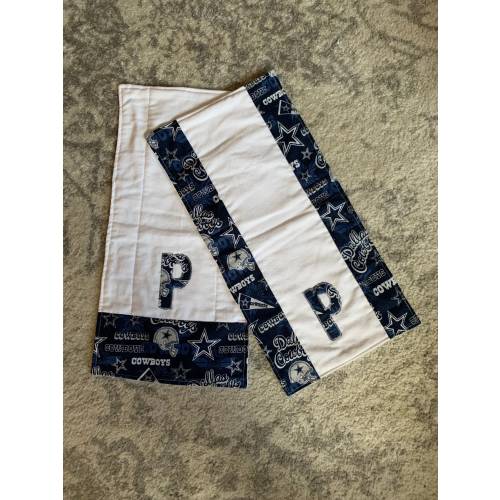 Personalized Burp Cloths Comfy Cozy Flannel Boy/Girl NFL Football MLB Baseball Fabric Various Teams