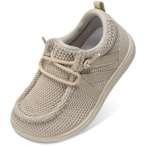 LeIsfIt Barefoot Toddler Shoes Wide Toe Box Slip-On Casual Shoes for Boys & Girls Breathable Flexible Loafers for Indoor & Outdoor