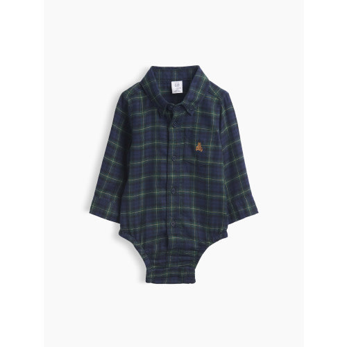 Baby Plaid Flannel Bodysuit