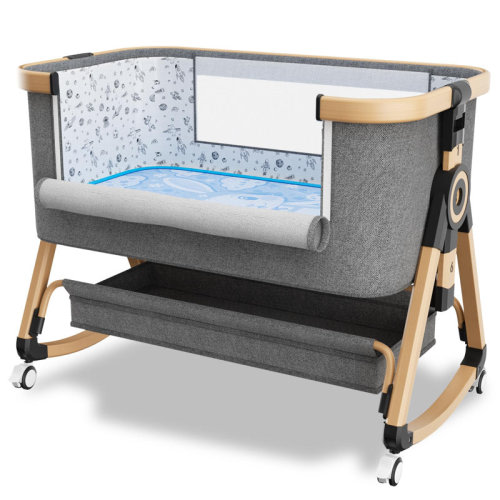 East Urban Home 3 In 1 Baby Basinet, Bedside Bassinet For Baby, Height Adjustable Bassinet Bedside Sleeper With Lockable Wheels & Mosquito Nets | Wayfair