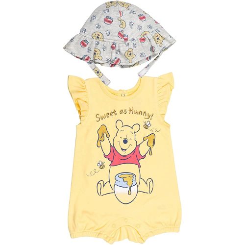 Disney Winnie The Pooh Sleeveless Romper & Sunhat Set