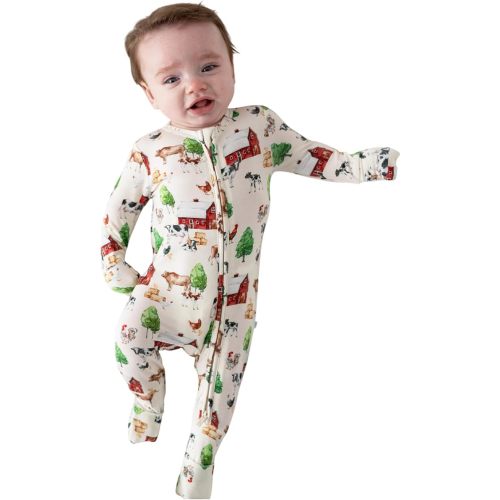 Posh Peanut Convertible Baby Sleepers - Girls Footless Baby Pajamas with 2 Way Zipper for Easy Diaper Changes