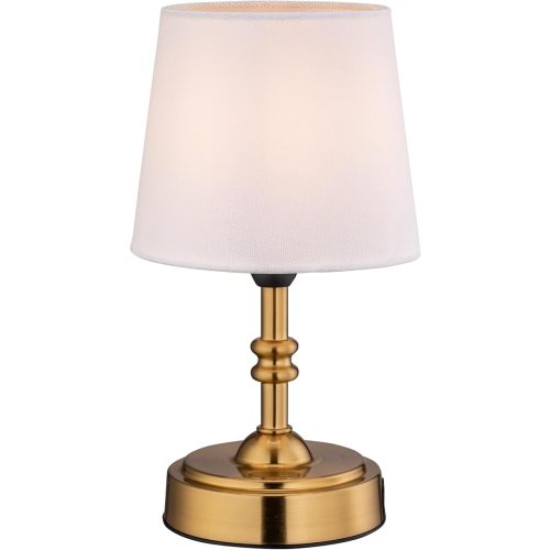 O’Bright Seraph mini – Cordless LED Table Lamp with Dimmer, Built-in Rechargeable Battery, 3-Level Brightness, Patio Table Lamp, Bedside Night Lamp, Ambient Light for Restaurant, Antique Brass