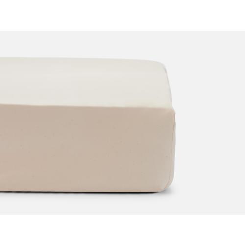 Fitted Crib Sheet – Red Land Cotton - Natural