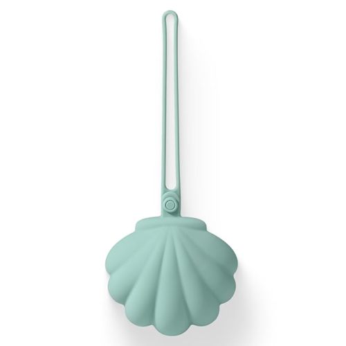 CLYMENE Silicone Pacifier Holder Case, Newborn Paci Holder for Diaper Bag & Stroller, Sage