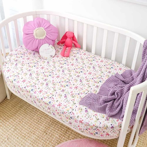 Gracie Organic Fitted Cot Sheet | Snuggle Hunny