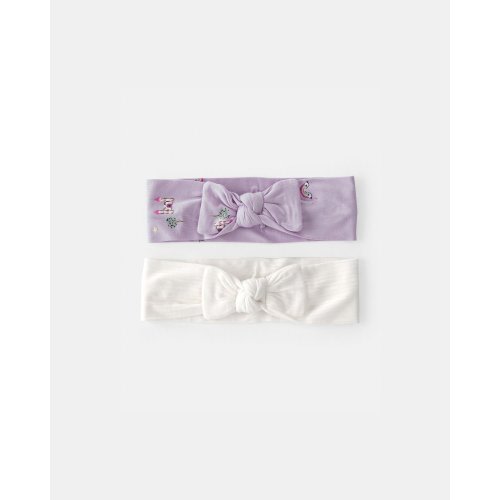Baby Girl Fairytale PurelySoft Headbands - Purple/Ivory | Carter's