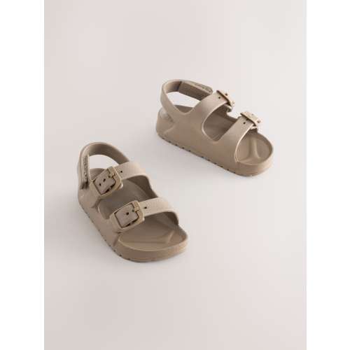 Neutral Double Buckle Ankle Strap EVA Sandals