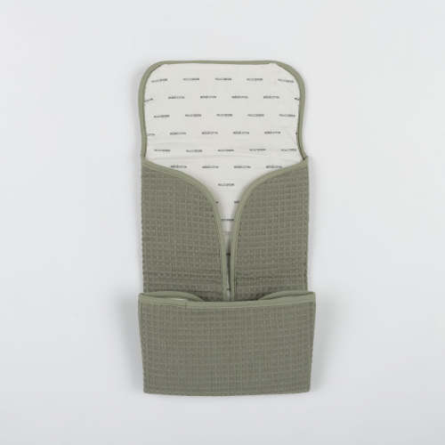 Folded Big Lula Green Changing Mat · Minicoton