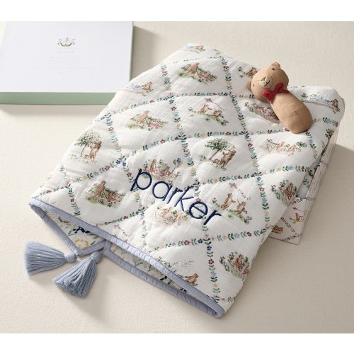Riley Sheehey Bear Blanket & Rattle Gift Set